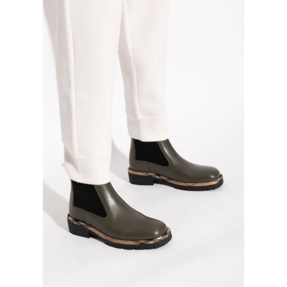 Chelsea Boots<Burberry Ankelstøvler Grøn