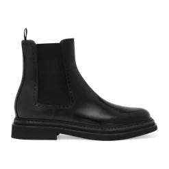 Chelsea Boots^Dolce & Gabbana Ankelstøvler i børstet kalveskind Sort