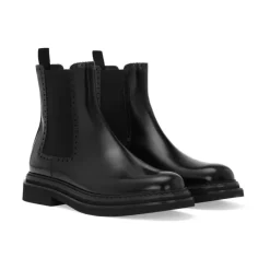 Chelsea Boots^Dolce & Gabbana Ankelstøvler i børstet kalveskind Sort