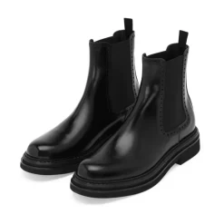 Chelsea Boots^Dolce & Gabbana Ankelstøvler i børstet kalveskind Sort