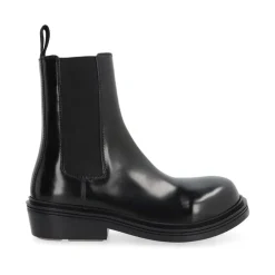 Chelsea Boots^Bottega Veneta Ankelstøvler med blokhæl og elastiske paneler Sort