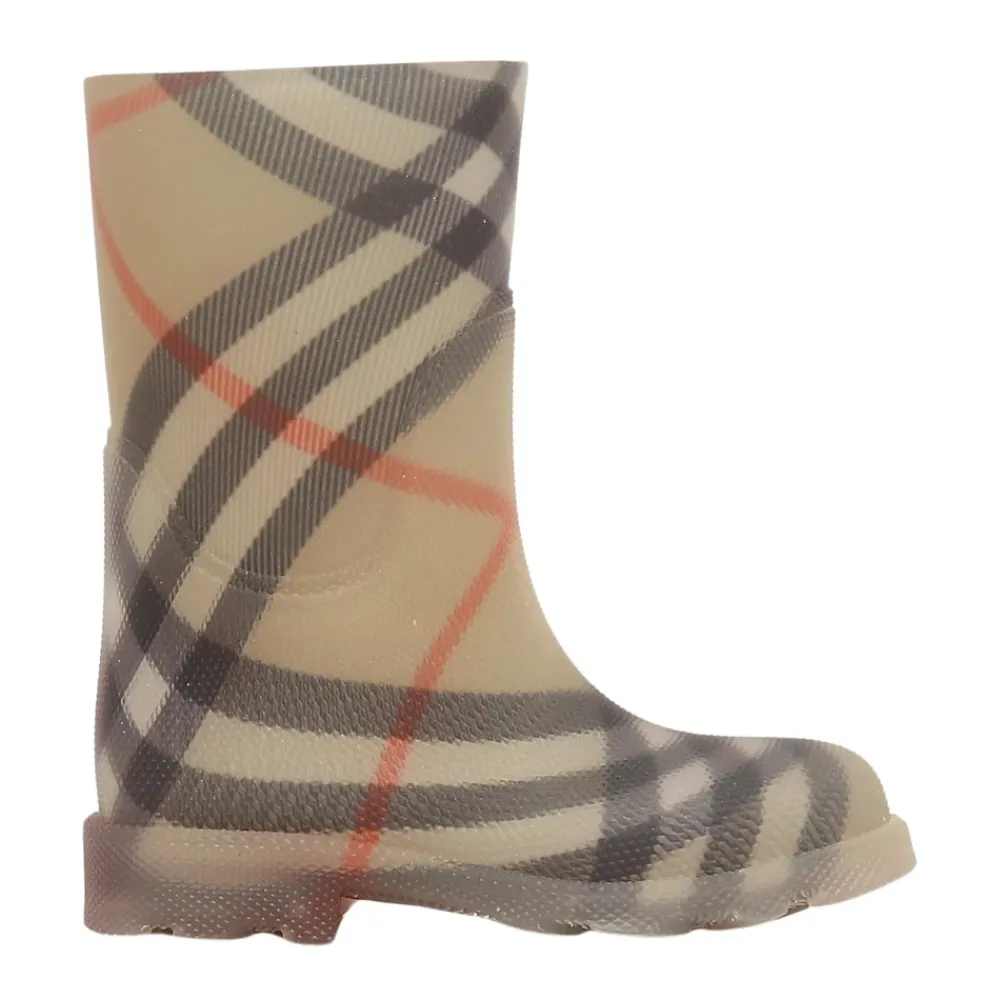 Gummistøvler<Burberry Ankle Boot Bambino Beige