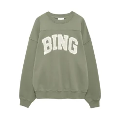 Sweatshirts^Anine Bing Appliqué Crew Neck Sweatshirt Grøn