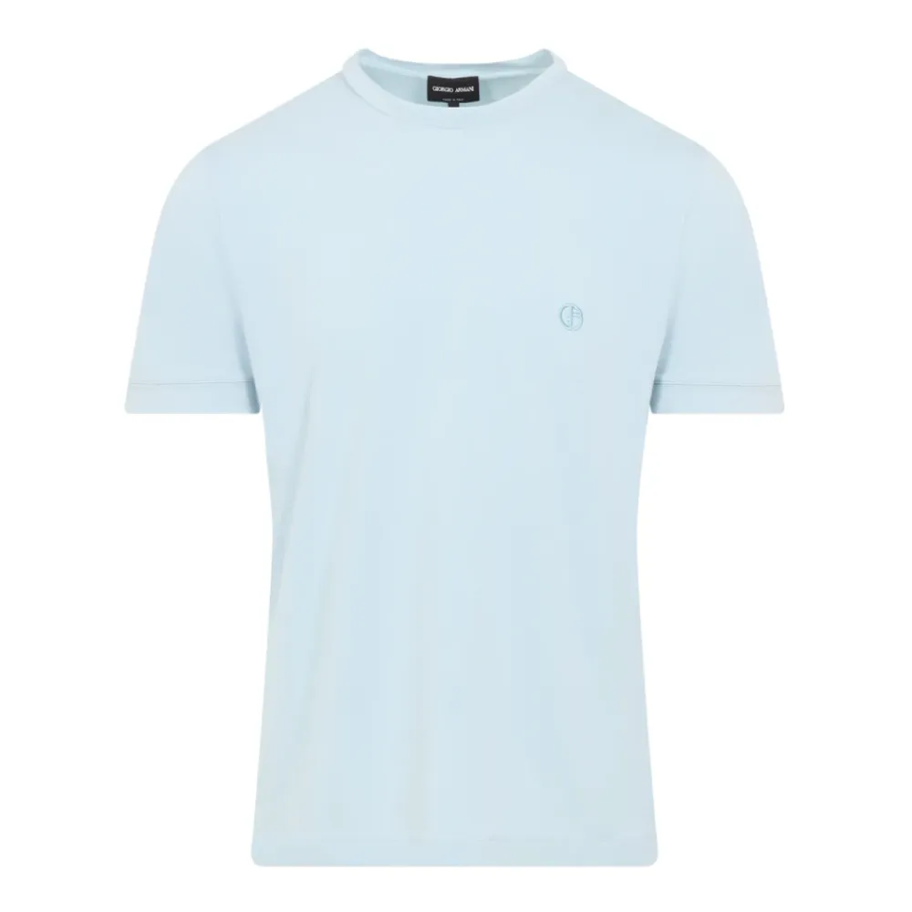 T-Shirts^Giorgio Armani Aquamarine T-Shirt Blå