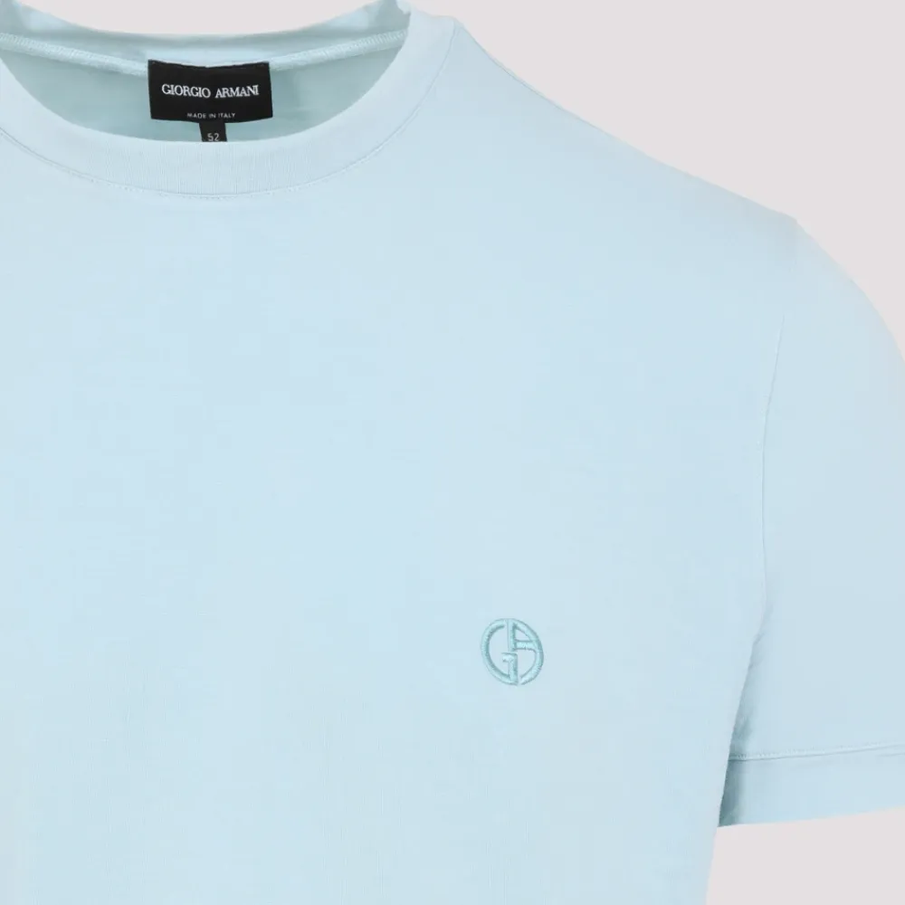 T-Shirts^Giorgio Armani Aquamarine T-Shirt Blå