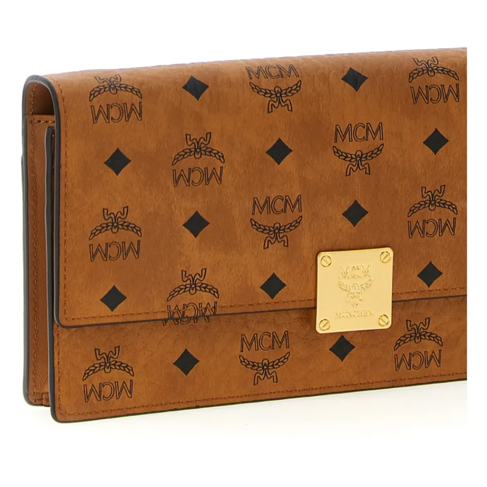 Punge & Kortholder^MCM Aren Chain Wallet Brun