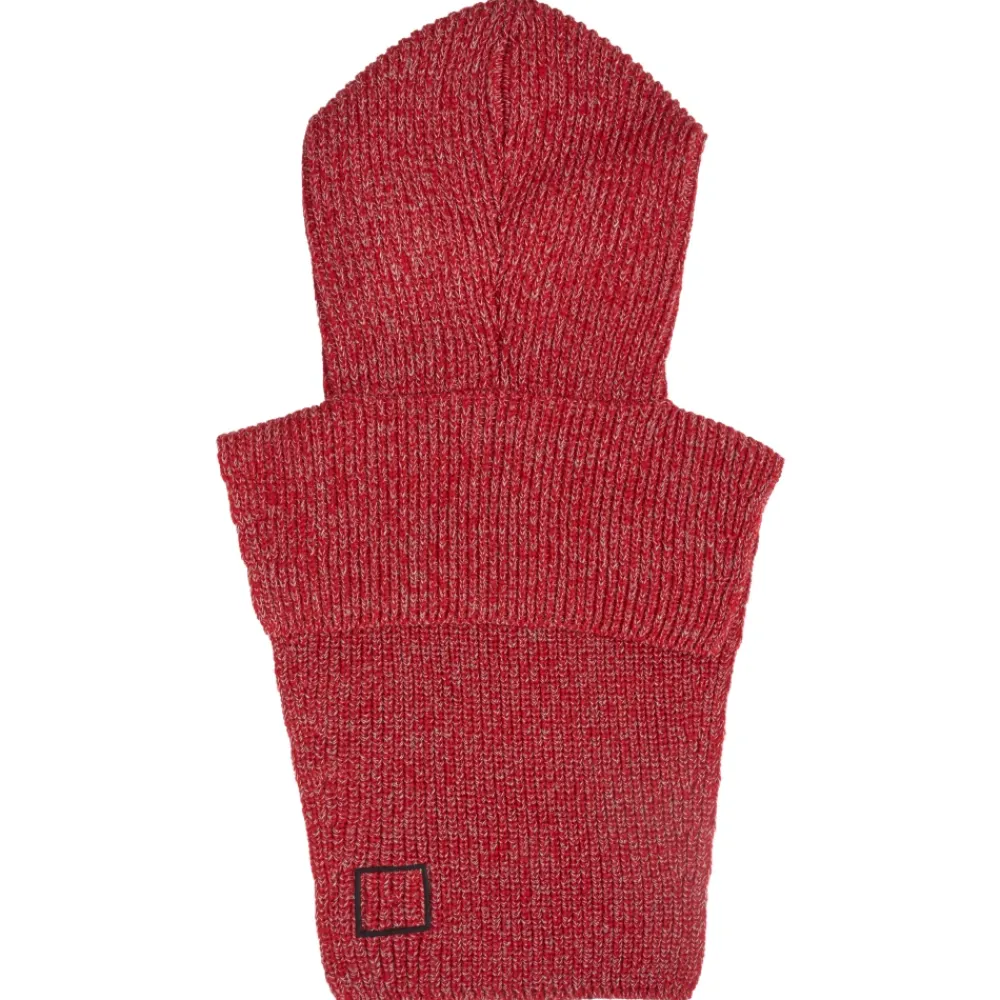 Huer, Kasketter & Hatte^Stone Island Asymmetric Rib Knit Hat Rød