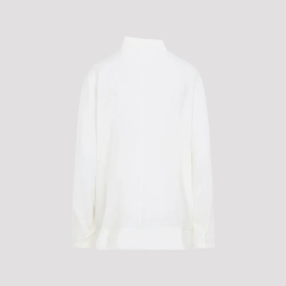 Bluser & Skjorter^Carven Asymmetrical Collar Shirt Hvid