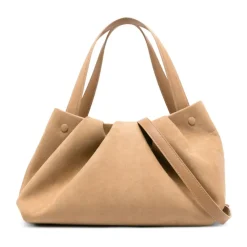 Skuldertasker<THEMOIRè Athena Suede Taske Brun