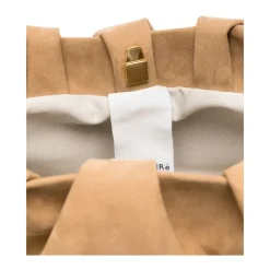 Skuldertasker<THEMOIRè Athena Suede Taske Brun