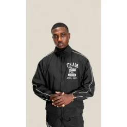 Træningsjakker^Patta Athletic Nylon Track Jacket Sort