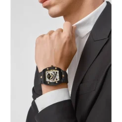 Ure<Philipp Plein Automatisk Herreur The $keleton Caviar Sort