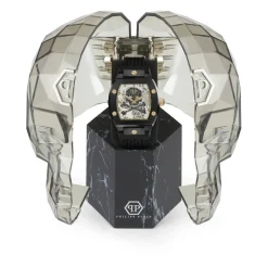 Ure<Philipp Plein Automatisk Herreur The $keleton Caviar Sort