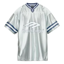 T-Shirts^Balenciaga 3B Football V-neck T-shirt Grå