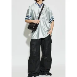 T-Shirts^Balenciaga 3B Football V-neck T-shirt Grå