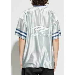 T-Shirts^Balenciaga 3B Football V-neck T-shirt Grå