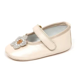 Ballerinasko<Blumarine Baby ballerina sko i perlemor Hvid