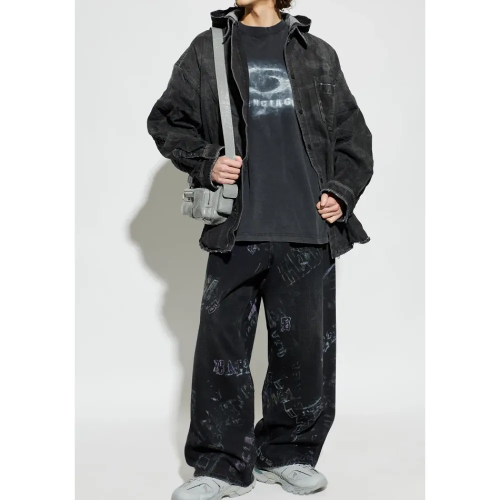 T-Shirts^Balenciaga Back T-shirt Medium Fit Grå