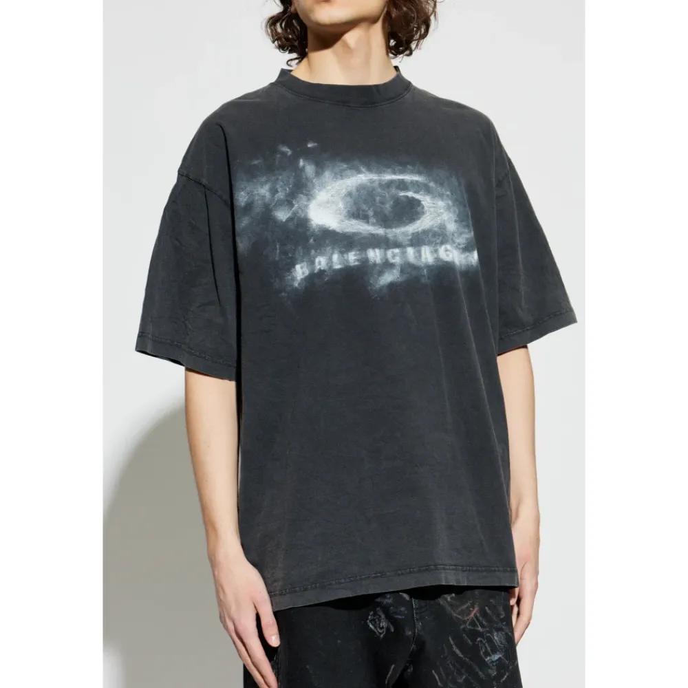 T-Shirts^Balenciaga Back T-shirt Medium Fit Grå