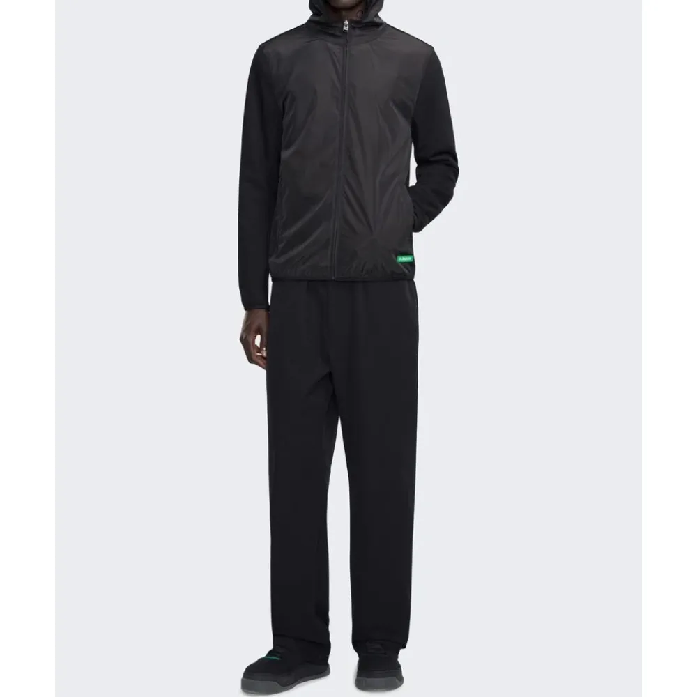 Træningsjakker^FLÂNEUR Badge Technical Zip-Up Sort
