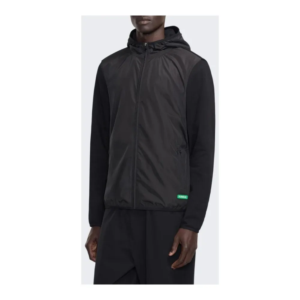 Træningsjakker^FLÂNEUR Badge Technical Zip-Up Sort
