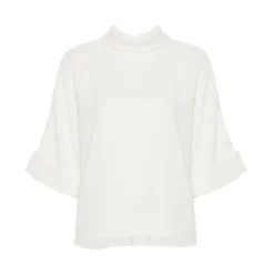 Bluser & Skjorter<Mark Kenly Domino Tan Bailee Blouse Hvid