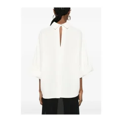 Bluser & Skjorter<Mark Kenly Domino Tan Bailee Blouse Hvid