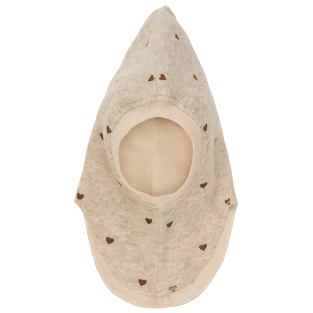 Huer & Kasketter<Huttelihut Balaclava All Over Emb. Wool Beige