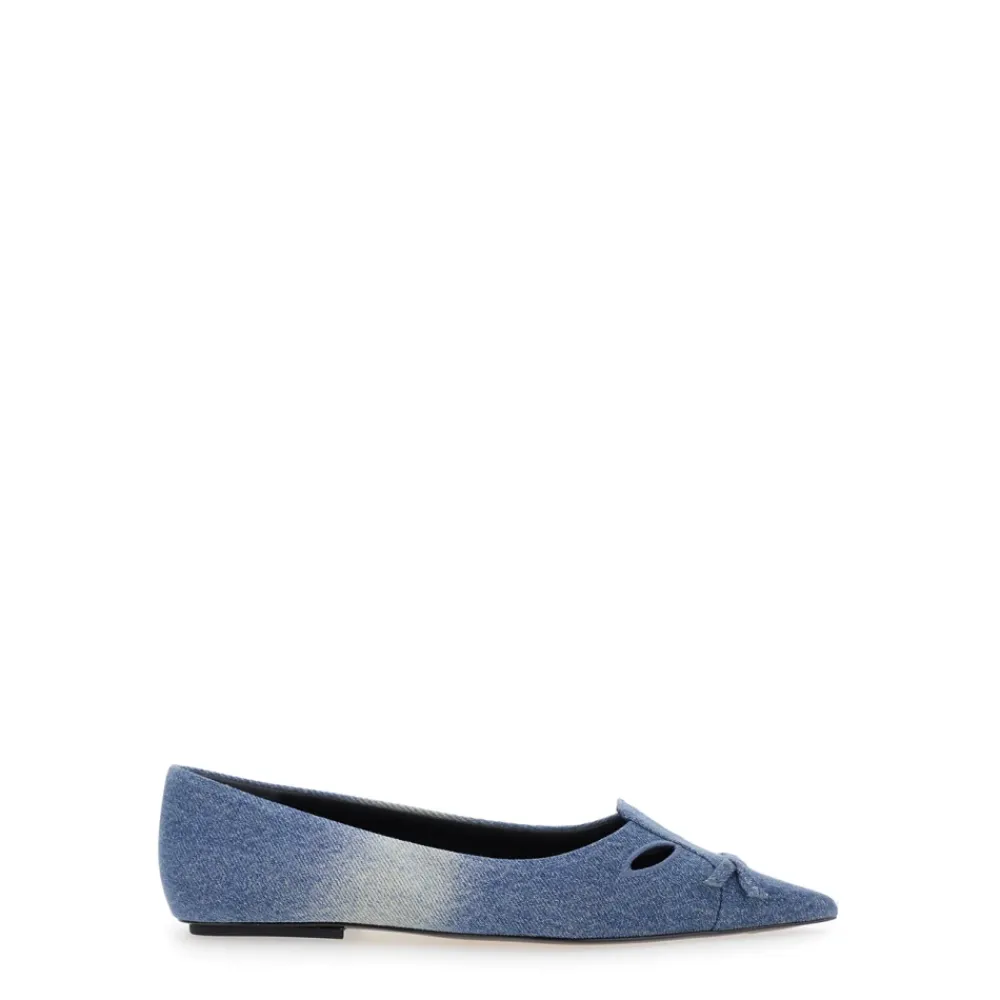 Ballerina Sko<Marc Jacobs Ballerina Flade Sko Blå