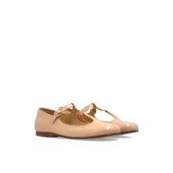 Ballerinasko^Chloé Ballerina i laklæder Beige