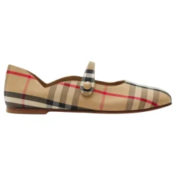 Sandaler^Burberry Ballerina Sko med Spids Tå Beige
