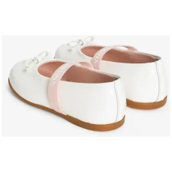 Ballerinasko^Dolce & Gabbana Ballerinaer i laklæder Hvid