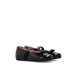 Ballerinasko^Dolce & Gabbana Ballerinaer med logo Sort