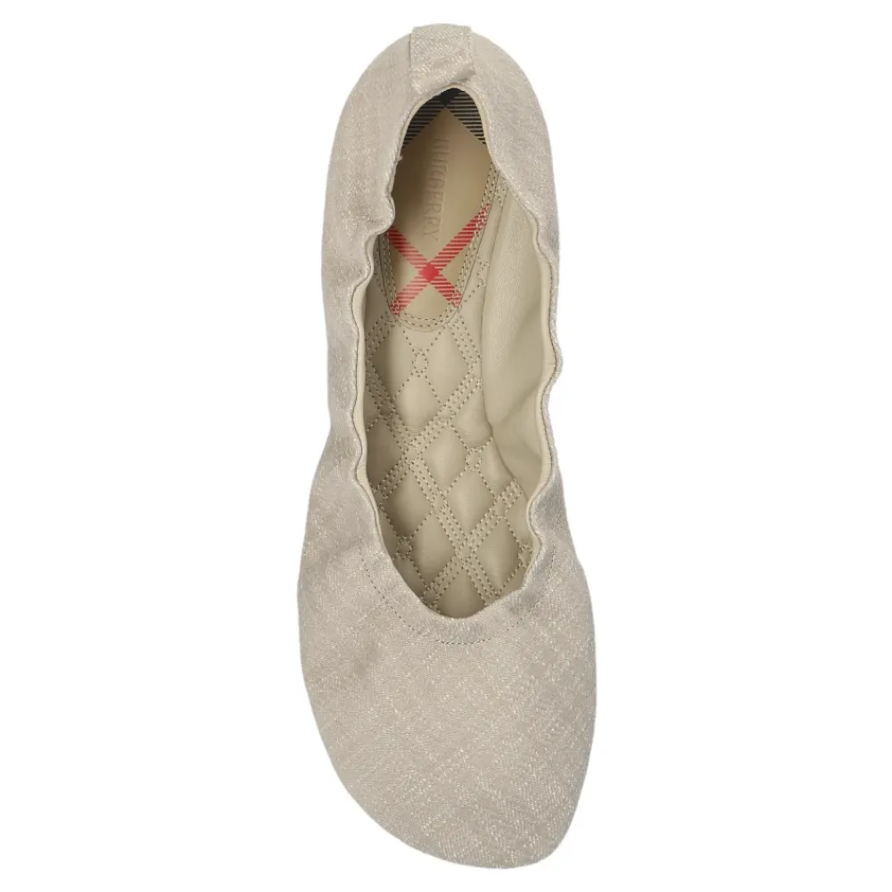 Ballerina Sko^Burberry Ballerinaer med rund tå Grå