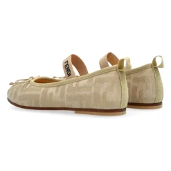 Ballerinasko<Fendi Ballerinasko med elastisk rem Beige