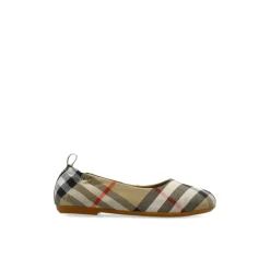 Ballerinasko^Burberry Ballerinasko med ternet mønster Beige