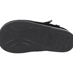 Pæne Sko<Victoria Ballet Flats med Ankelrem Sort