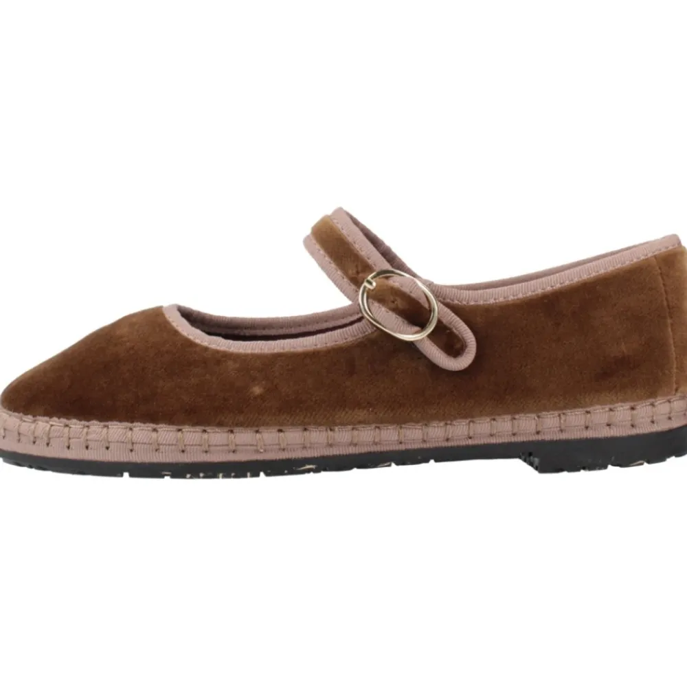 Ballerinasko^Flabelus Balthasar Velvet Ballet Flats Brun