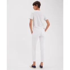 Jeans^Ines de la Fressange Paris Bambus slim fit e bomuldsjeans x Notify Hvid