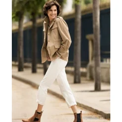 Jeans^Ines de la Fressange Paris Bambus slim fit e bomuldsjeans x Notify Hvid
