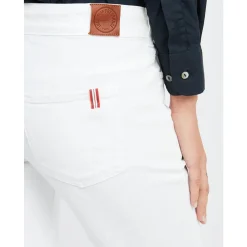 Jeans^Ines de la Fressange Paris Bambus slim fit e bomuldsjeans x Notify Hvid