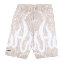 Træningsbukser & Tights<VISION OF SUPER Bandana Print Cykelshorts Leggings Beige