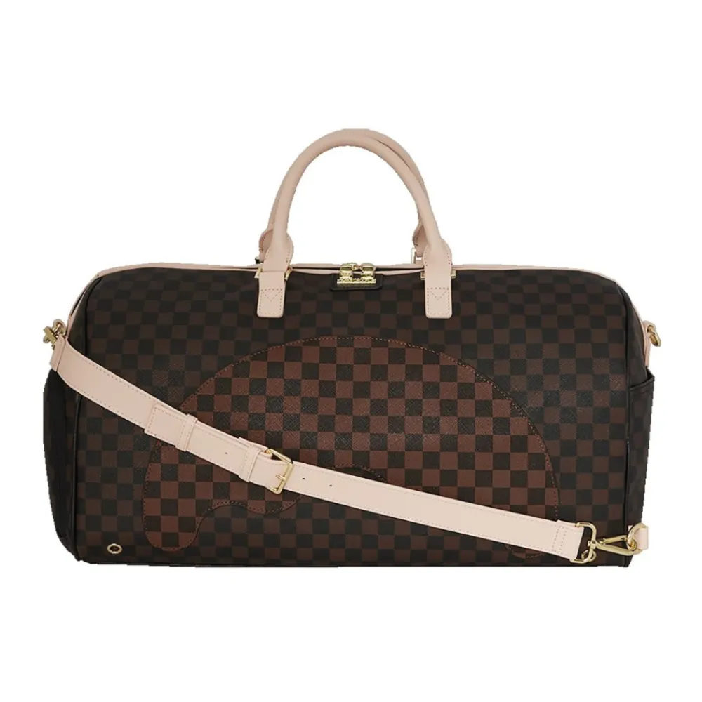 Rejsetasker<SPRAYGROUND Bandolero Nouveau Duffle Taske Check Brun