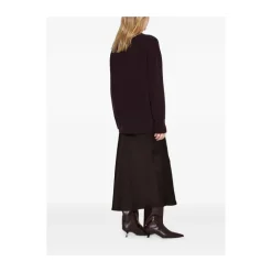 Nederdele^Anine Bing Bar Silk Skirt Brun