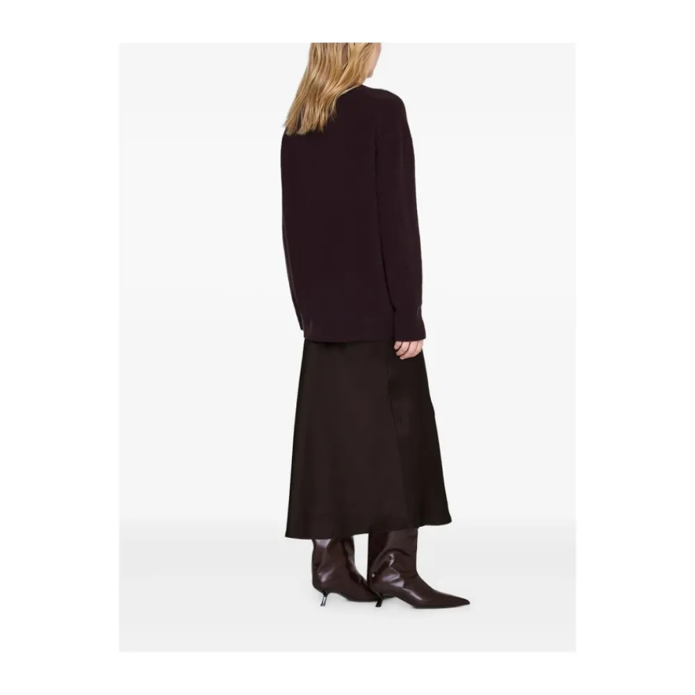 Nederdele^Anine Bing Bar Silk Skirt Brun