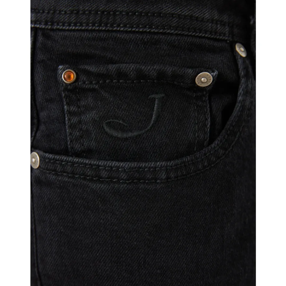 Jeans<Jacob Cohën Bard Jeans med japansk stof Sort