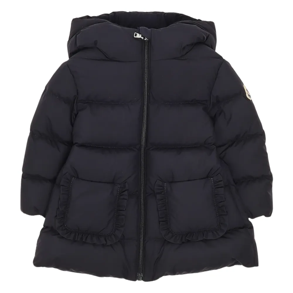 Jakker<Moncler Barend Hætteforet Dunjakke Sort