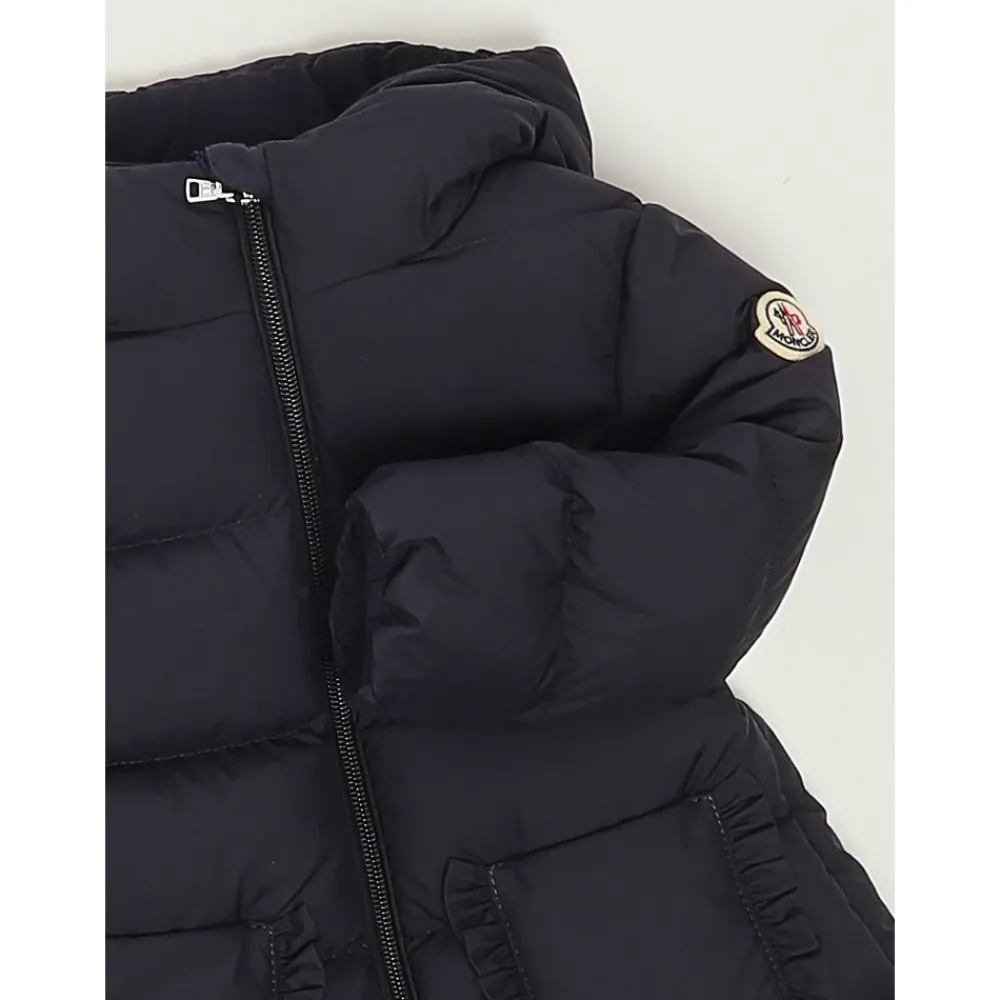 Jakker<Moncler Barend Hætteforet Dunjakke Sort