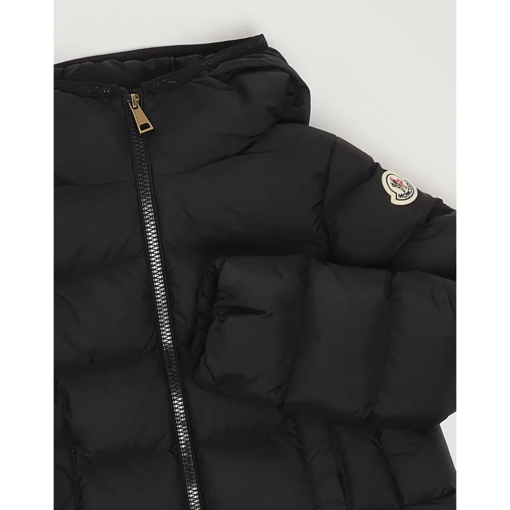 Jakker<Moncler Barend Hætteforet Dunjakke Sort