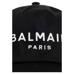 Huer & Kasketter<Balmain Baseball Cap Sort
